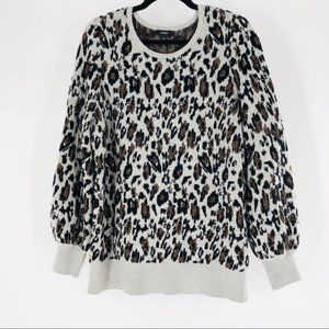 Alfani Metallic Animal Print Sweater 2X